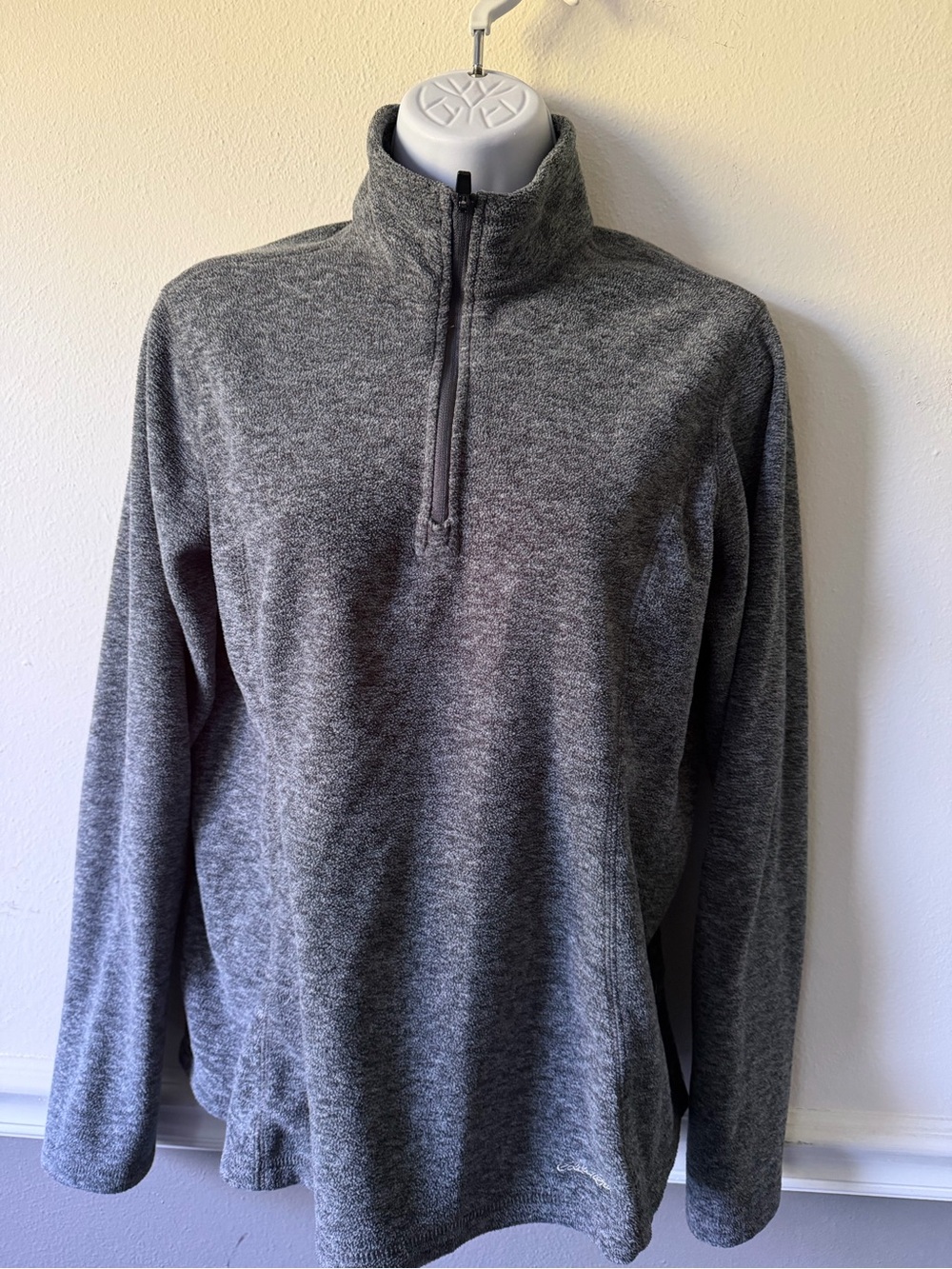 Eddie Bauer Grey Half-Zip Women's Sweater